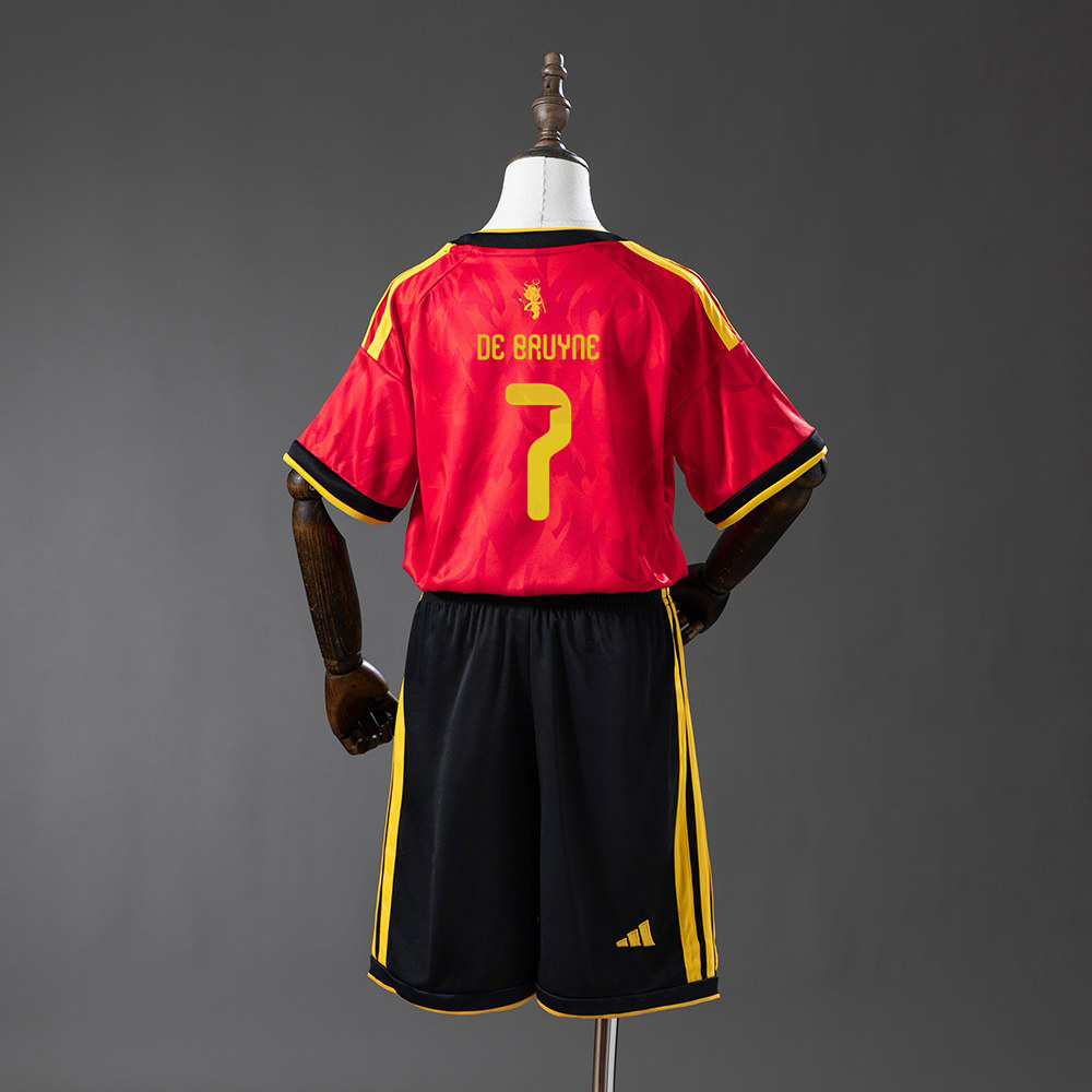 De Bruyne 7 Belgia VM 2026 Hjemmedrakt Draktsett Barn