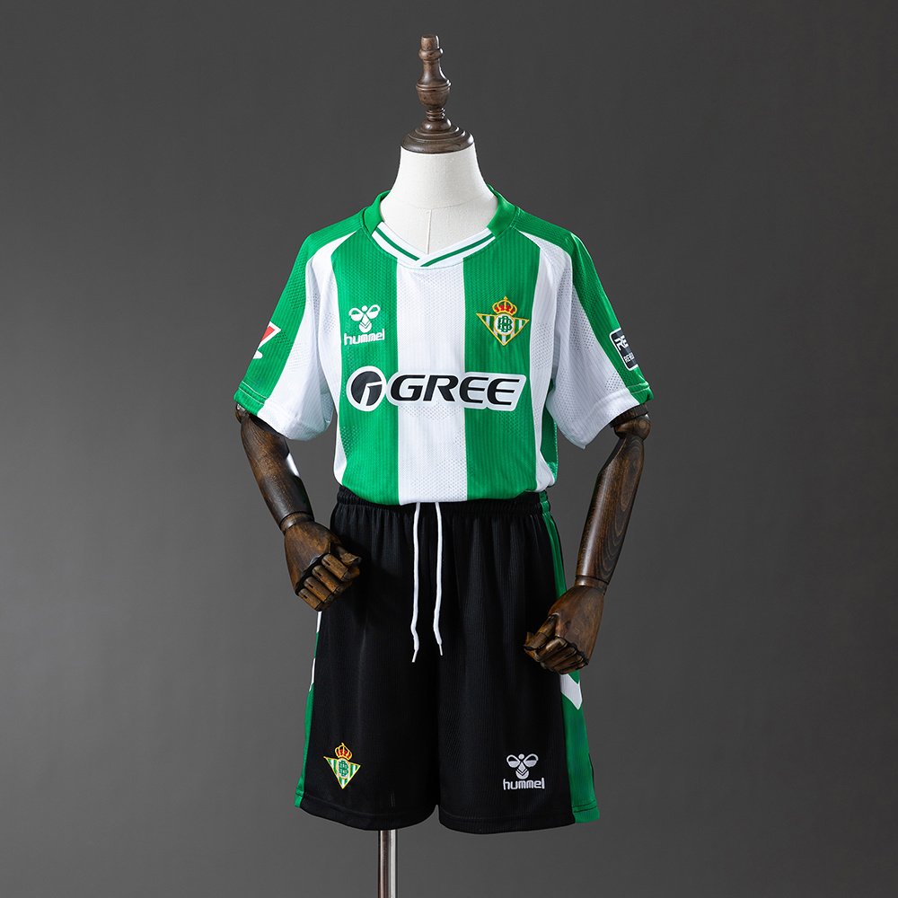 Betis 202526 Hjemmedrakt Barn Grønn Hvit
