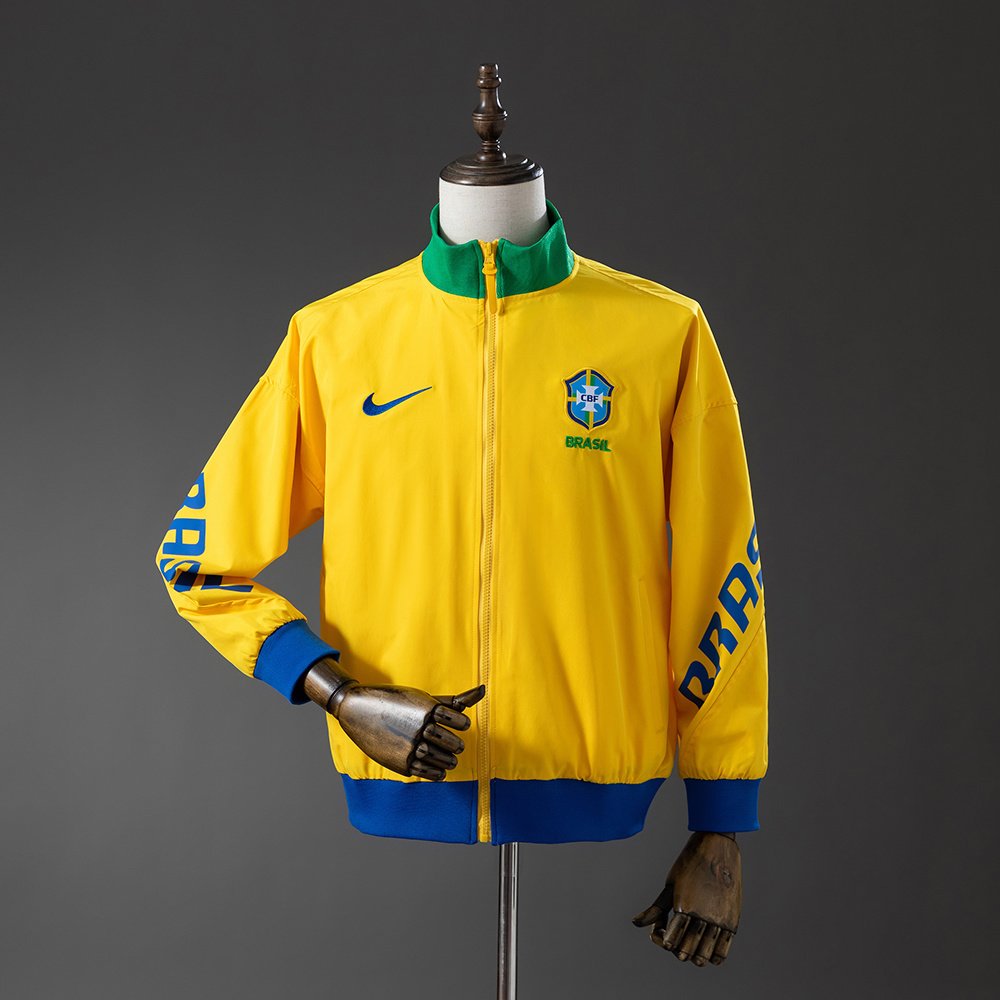 Brasil anthem jacket gul landslagsjakke