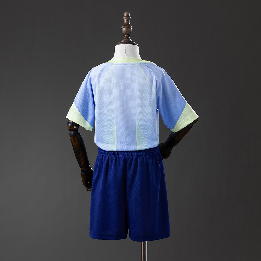 FC Barcelona 25–26 Spesialutgave Lyseblå Neongrønn Barn