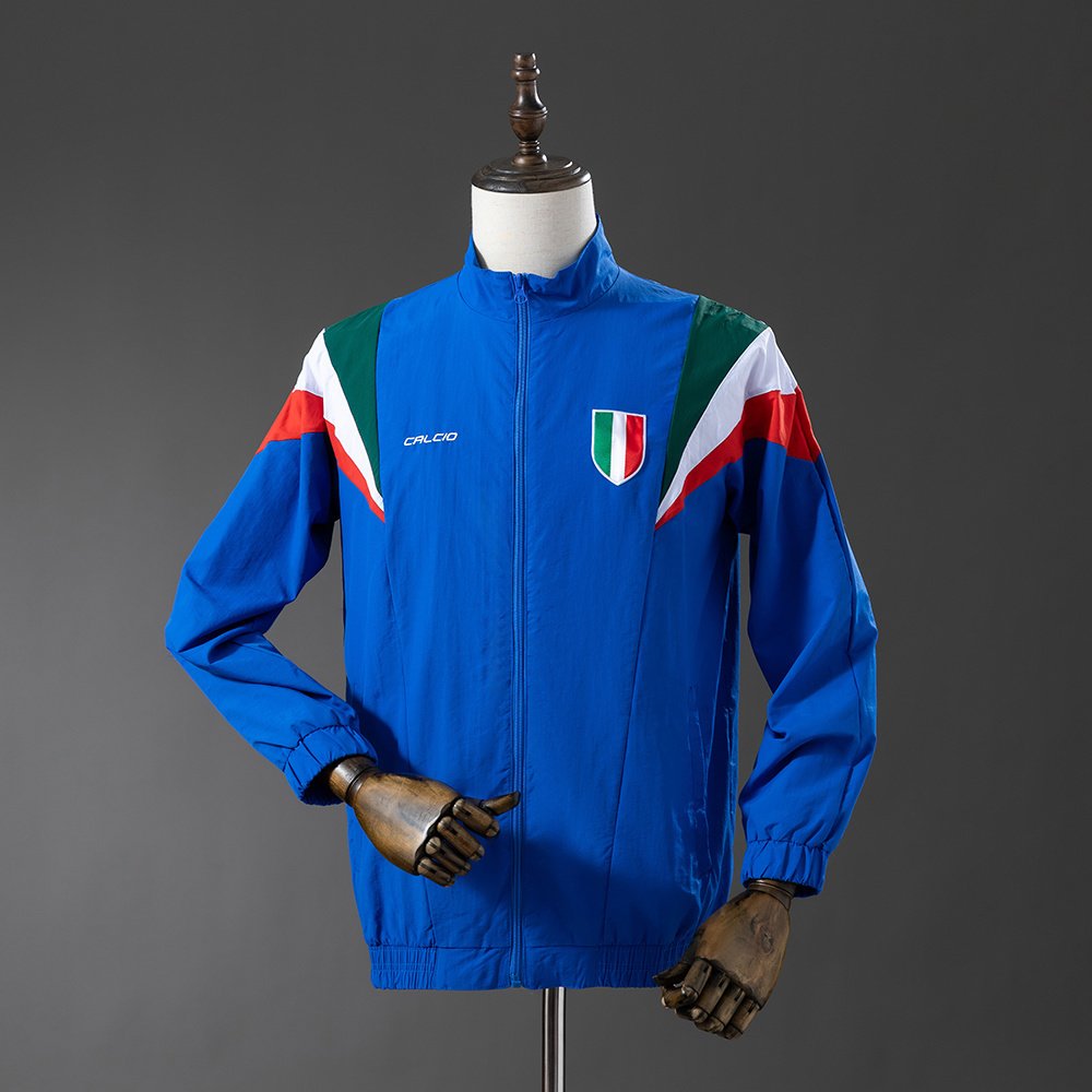 Italia 2025 track jacket blå treningsjakke