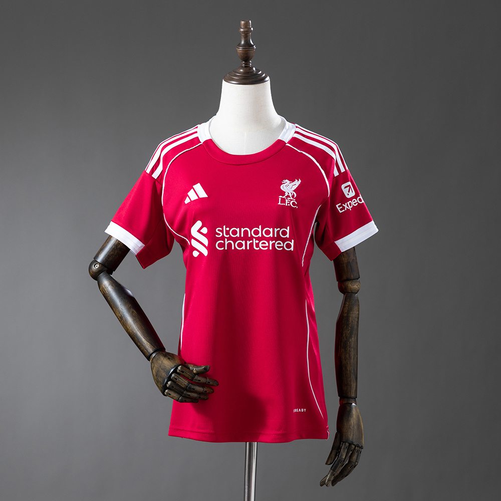 Liverpool 2025-26 Hjemmedrakt Dame Strawberry Red