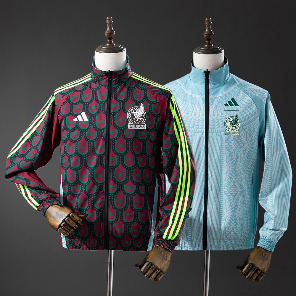 Mexico Reversible anthem track jacket tosidig jakke