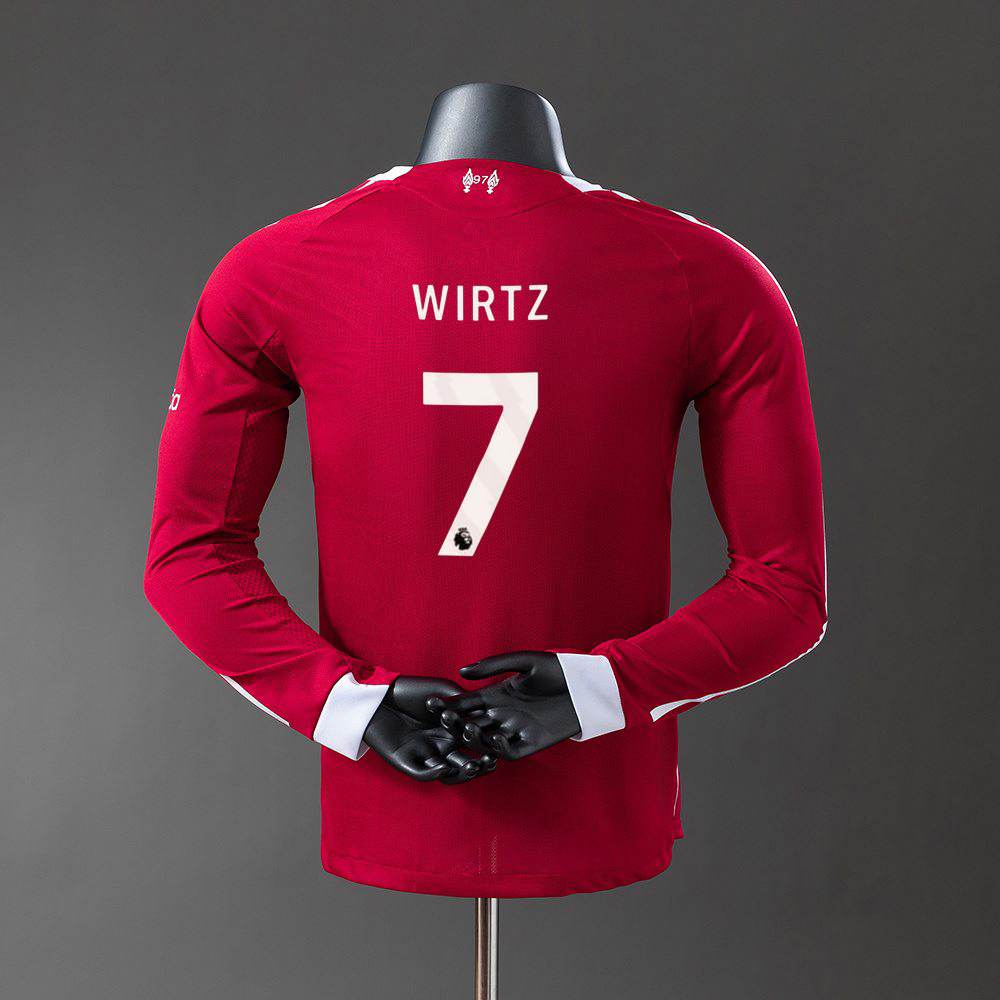 Wirtz #7 Liverpool 25-26 Hjemmedrakt Herre Langermet LFC rød