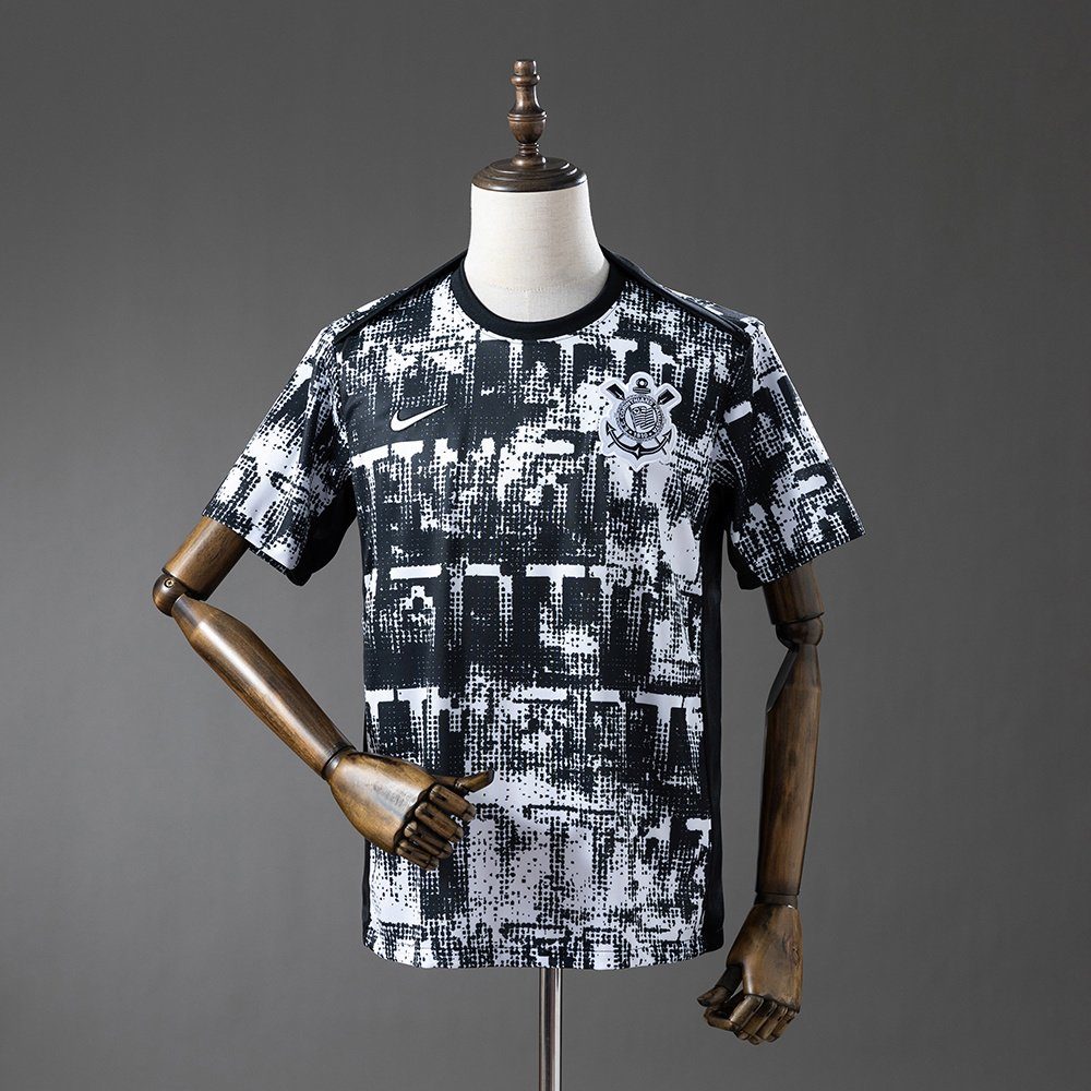 Corinthians 2026 Pre-Match drakt sorthvit grafisk