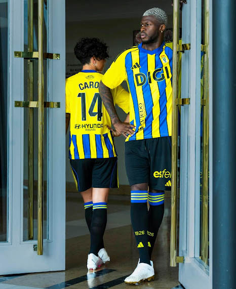 Real Oviedo 25-26 Bortedrakt GulBlå La Liga Centenary