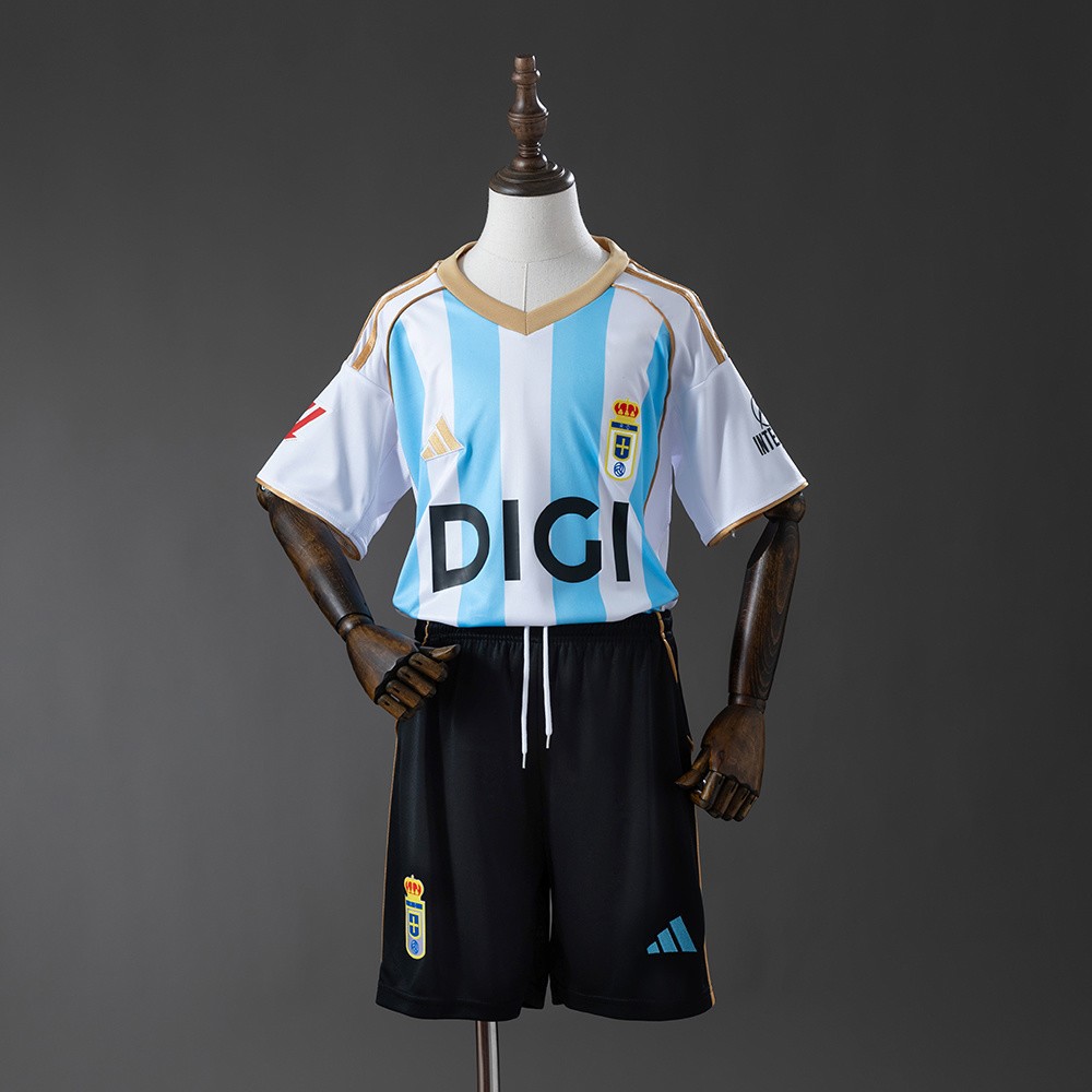 Real Oviedo 25 26 Tredjedrakt Barn La Liga Centenary