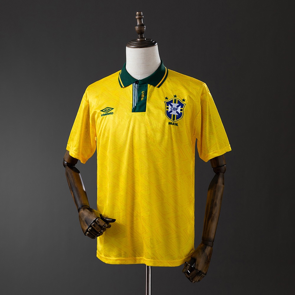 Retro Brasil 199193 Hjemmedrakt Landslagsdrakt Retrodrakt