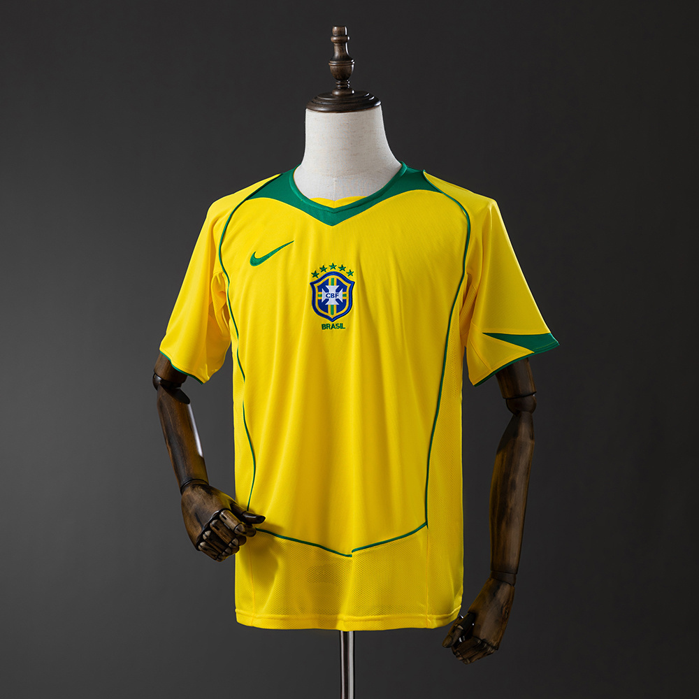 Retro Brasil 200406 Hjemmedrakt gul Landslagsdrakt