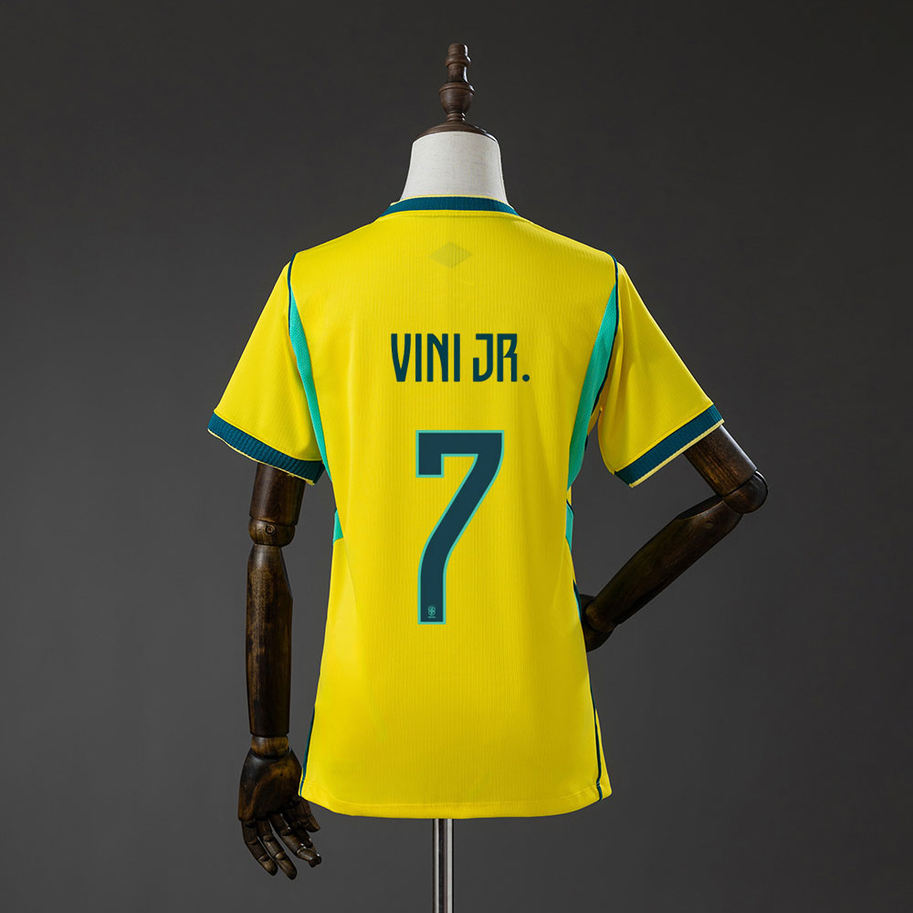 Vini Jr. 7 Brasil VM 2026 Hjemmedrakt Dame Gul