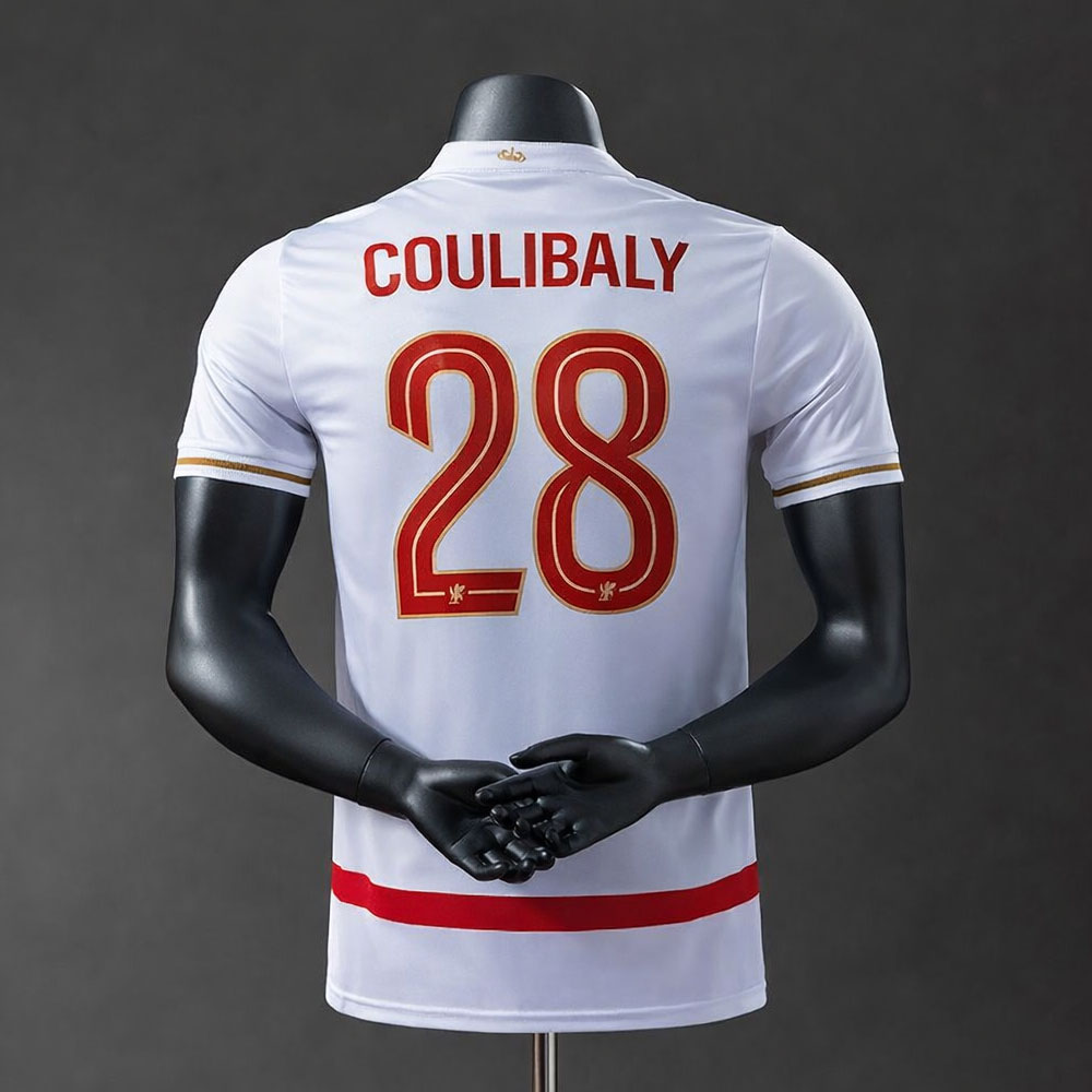 AS Monaco 2526 Hjemmedrakt med navn COULIBALY 28