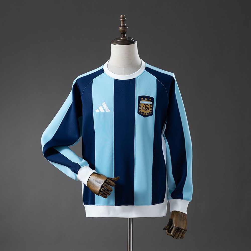 Argentina Stripet Gense 2026 Langermet Fotball Sweatshirt