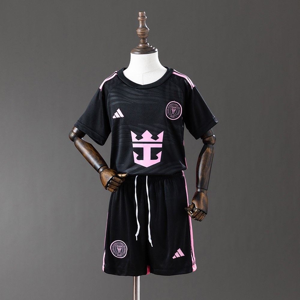 Inter Miami CF Bortedrakt-sett Barn 2024 La Noche Svart Rosa