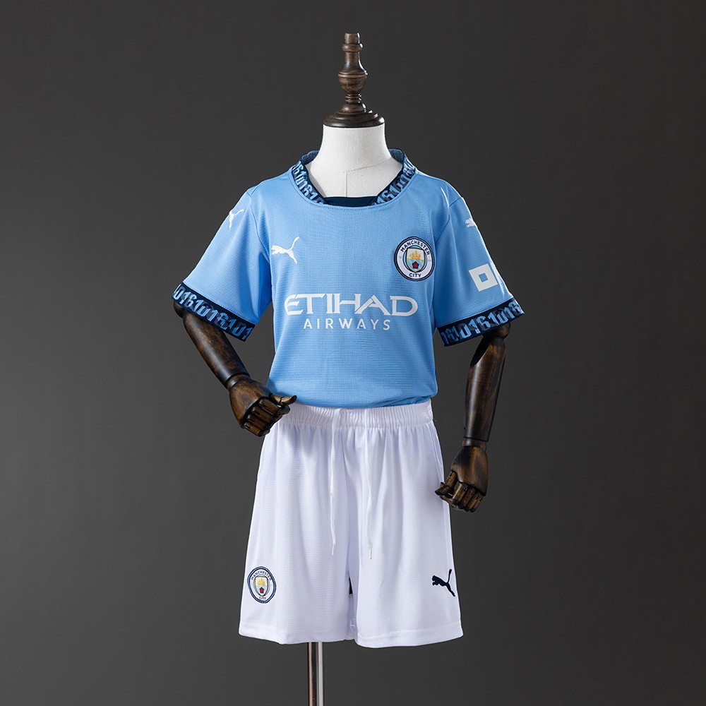 Manchester City 24-25 Hjemmedrakt Barn med Shorts