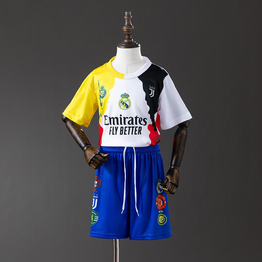 Ronaldo 7 Fotballdrakt Barn Draktsett med Shorts