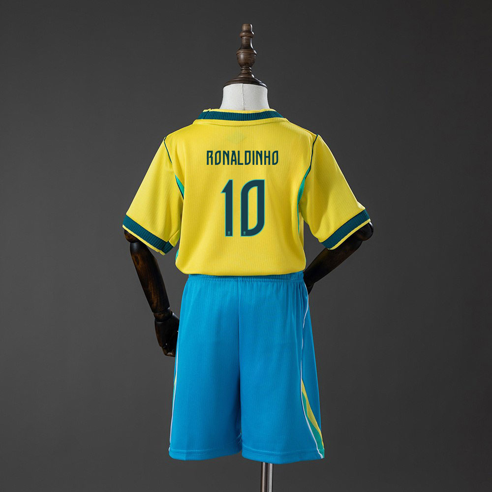 Brasil VM 2026 Hjemmedrakt Barn - Ronaldinho 10