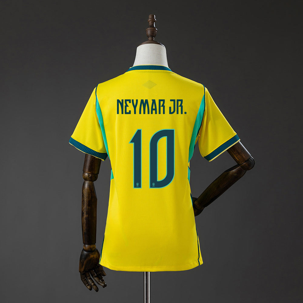 Brasil VM 2026 Hjemmedrakt Dame Gul Neymar Jr. 10