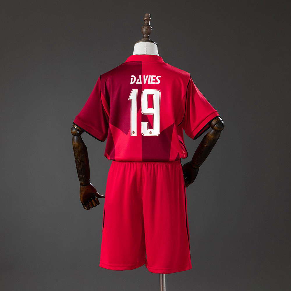 Canada VM 2026 hjemmedrakt barn Davies 19 – med navn og nummer