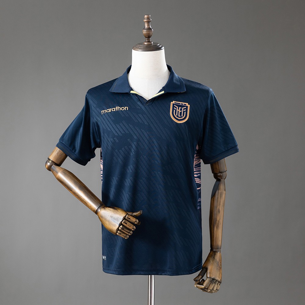 Ecuador VM 2026 bortedrakt – mørk blå fotballdrakt