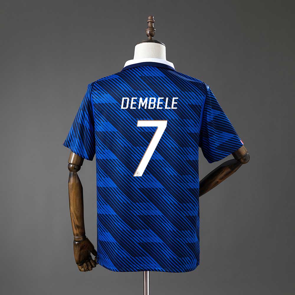 Frankrike VM 2026 Hjemmedrakt med Dembélé 7 (Ferdig Trykket)