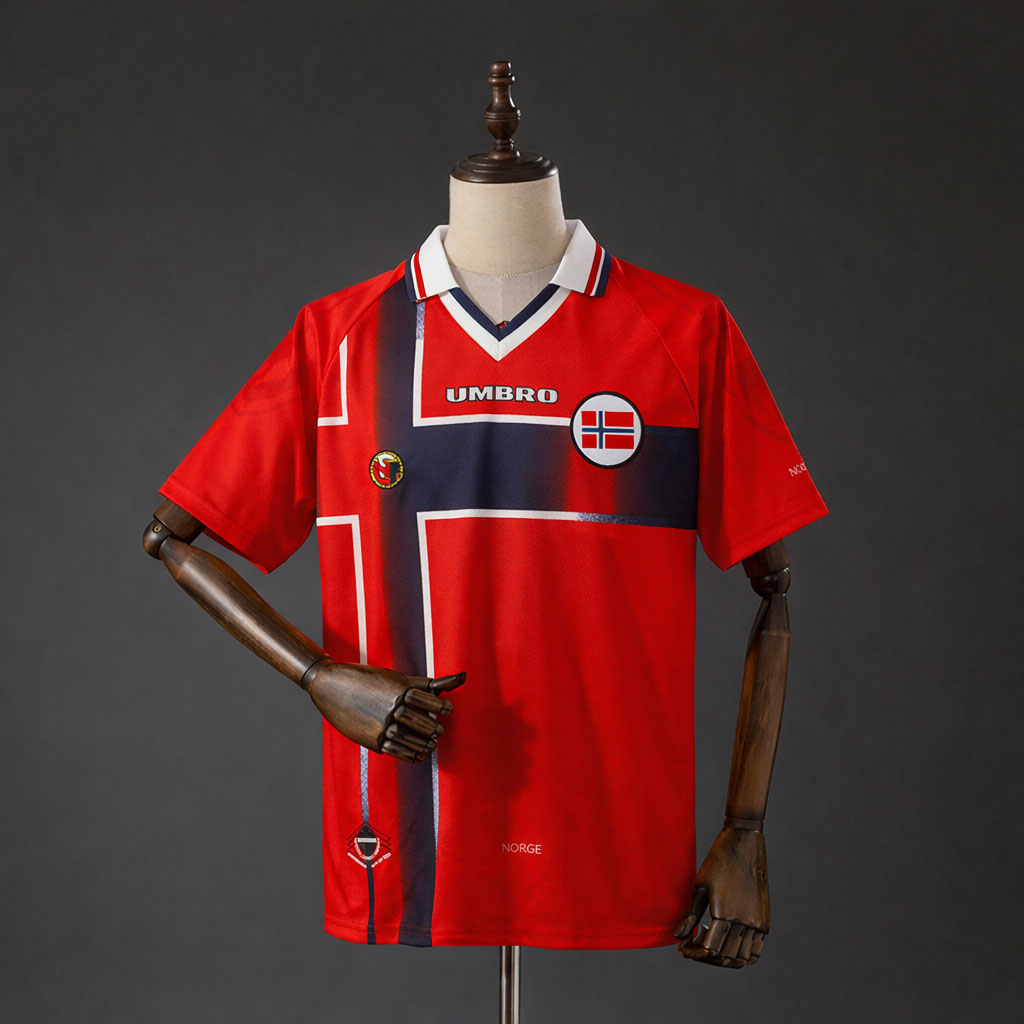 Norge-1997-hjemmedrakt-retro-fotballdrakt