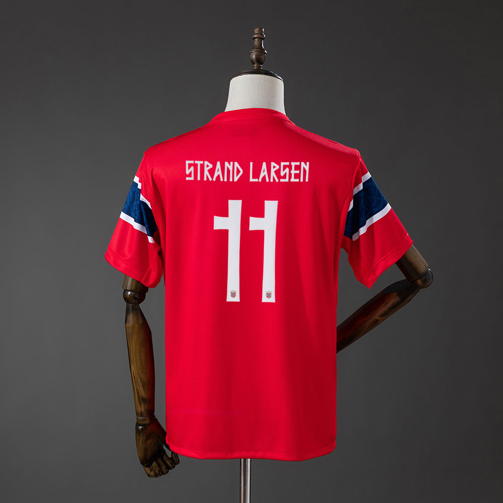 Norge 2026 hjemmedrakt – STRAND LARSEN 11 VM fotballdrakt