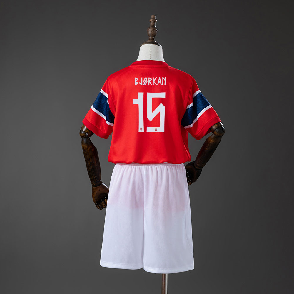 Norge VM 2026 Hjemmedrakt Barn – Fredrik André Bjørkan 15