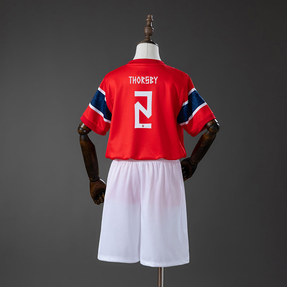 Norge VM 2026 Hjemmedrakt Landslagssett til Barn– Morten Thorsby 2
