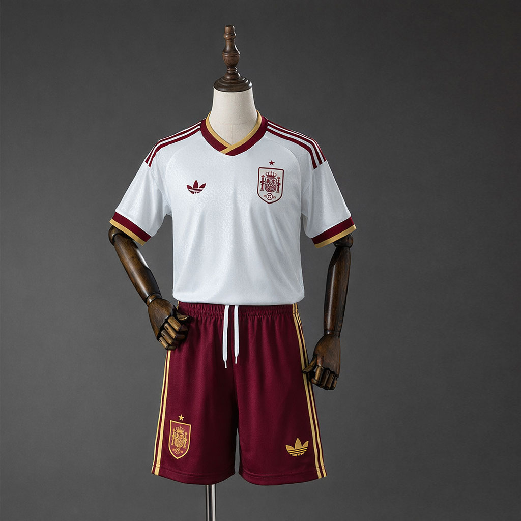 Spania Bortedrakt Barn VM 2026 – Komplett Sett