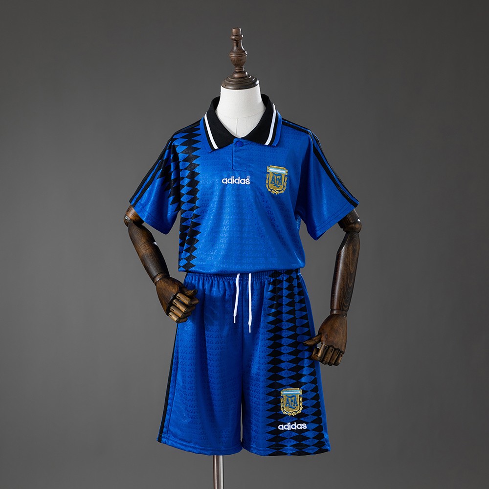 Argentina 1994 Bortedrakt Retro Draktsett til Barn Blå
