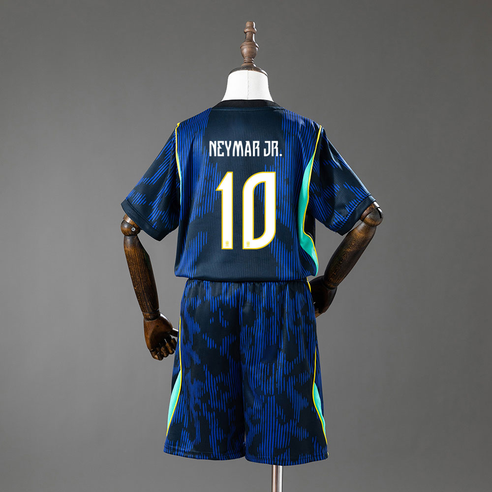 Brasil VM 2026 bortedrakt barn med NEYMAR JR. 10