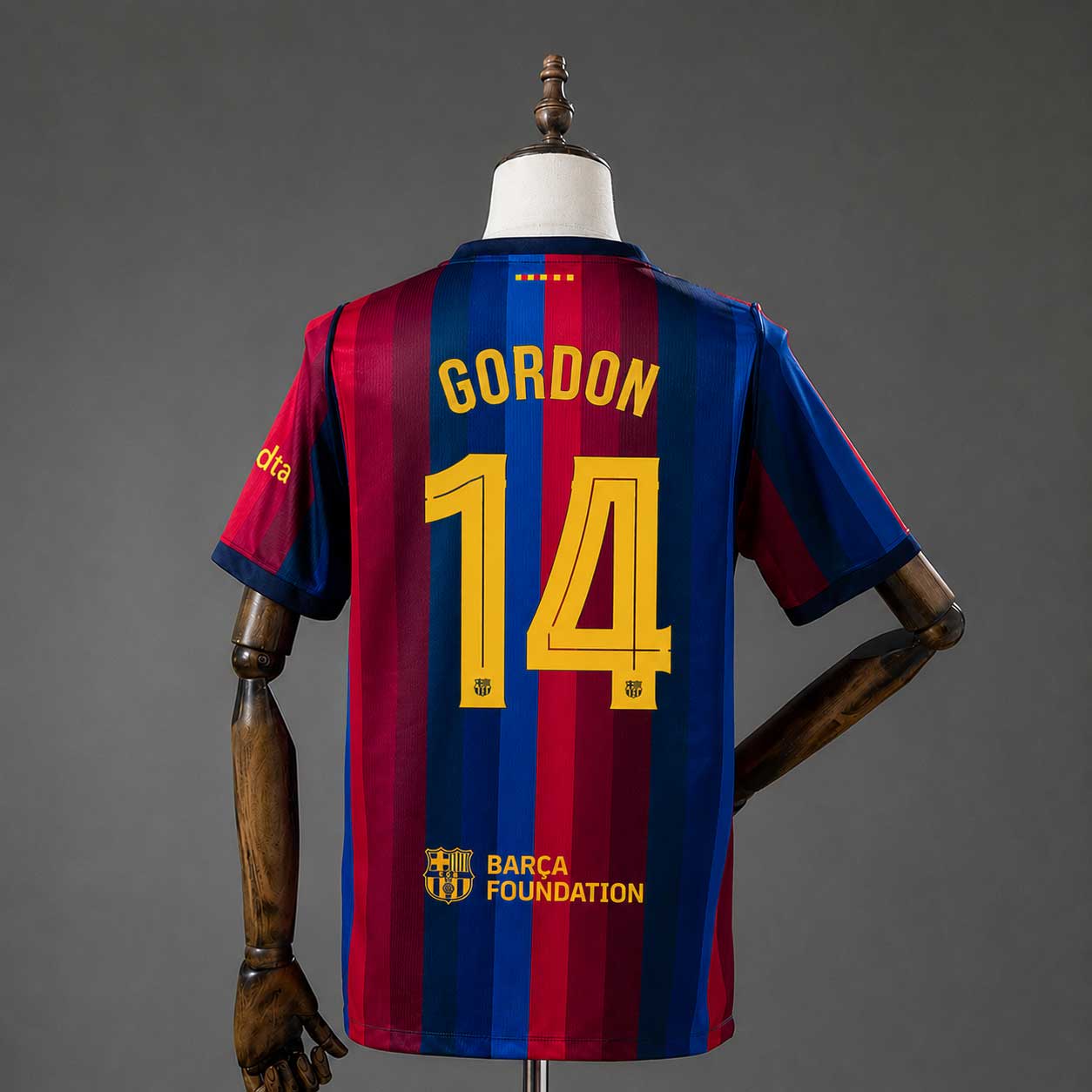 FC Barcelona 26-27 Hjemmedrakt Gordon nummer #14