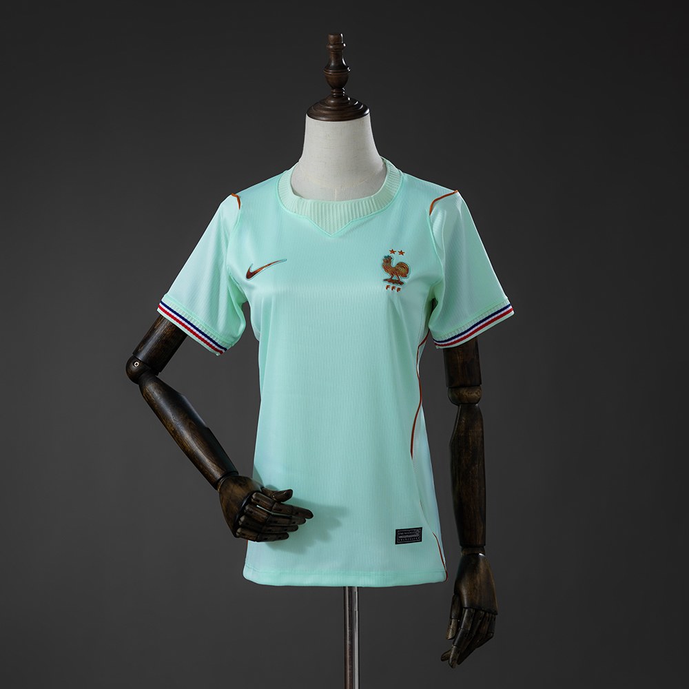Frankrike 2026 bortedrakt dame – mintgrønn VM fotballdrakt