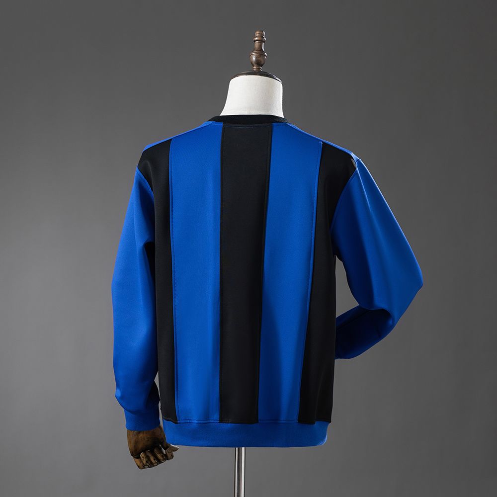 Inter Milan Klassisk Striper Sweatshirt BlåSvart 25-26