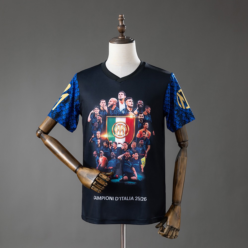 Inter Milan drakt 25 26 Spesialutgave Campioni dItalia Fotballtrøye