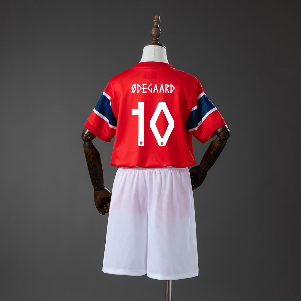Norway 2026 VM Hjemmedrakt Barn – ØDEGAARD 10
