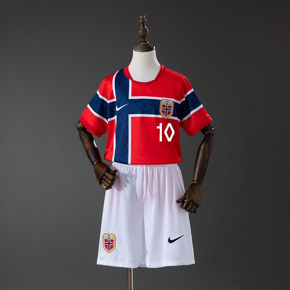 Norway drakt 2026 VM Hjemmedrakt Barn ØDEGAARD 10