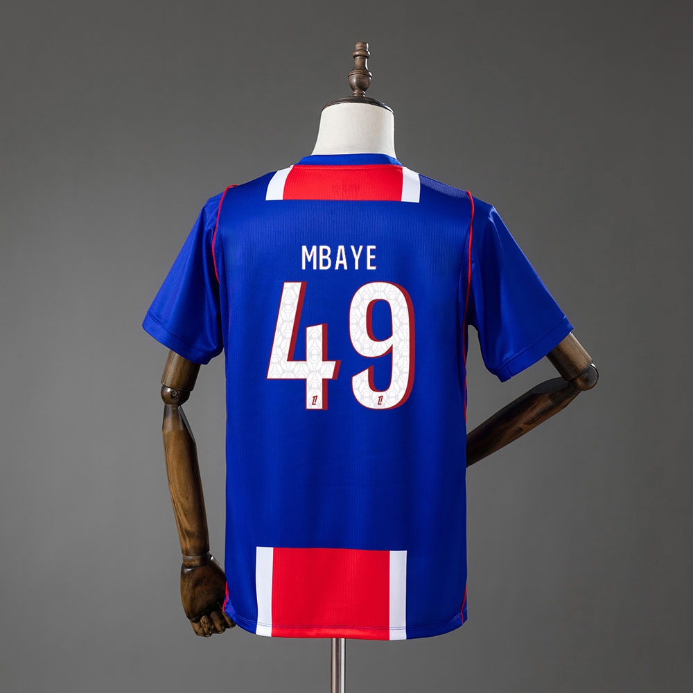 PSG 202627 Hjemmedrakt med MBAYE 49 Trykk