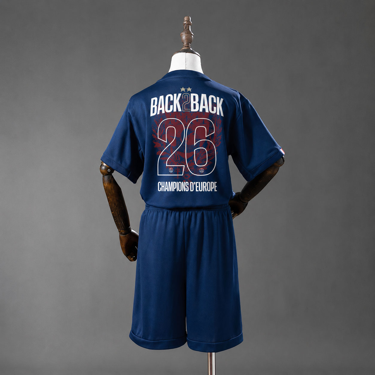 PSG Hjemmedrakt 2025/26 Barn - Champions of Europe Trykk