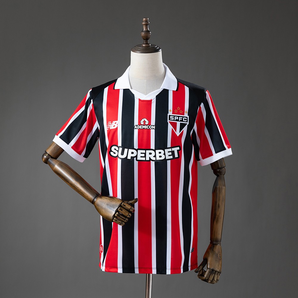 São Paulo 2026-27 bortedrakt – svart og rød