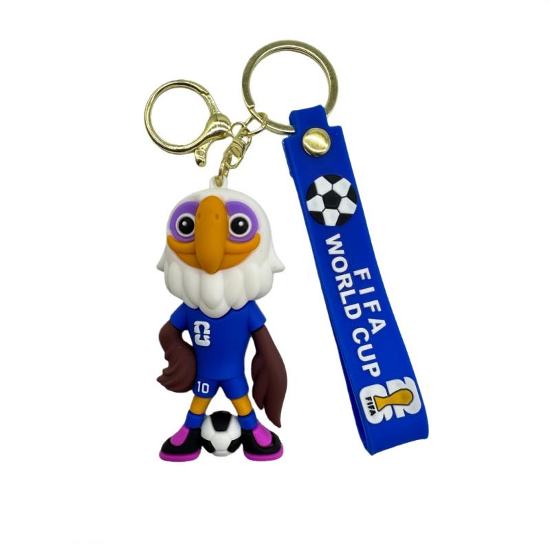 VM 2026 ørn maskot nøkkelring supporterutstyr