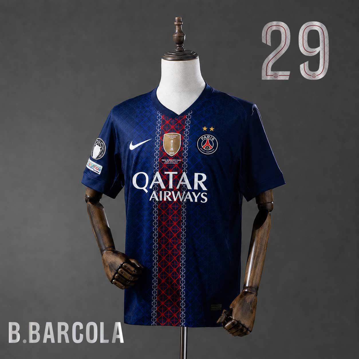 PSG 2025 26 hjemmedrakt BARCOLA 29 – Champions League trøye