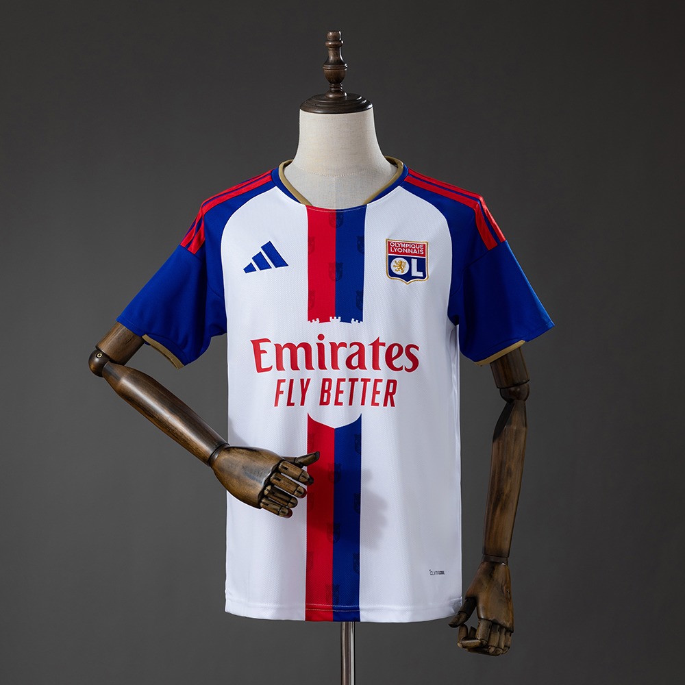 Olympique Lyonnais hjemmedrakt 2026/27 – hvit fotballdrakt
