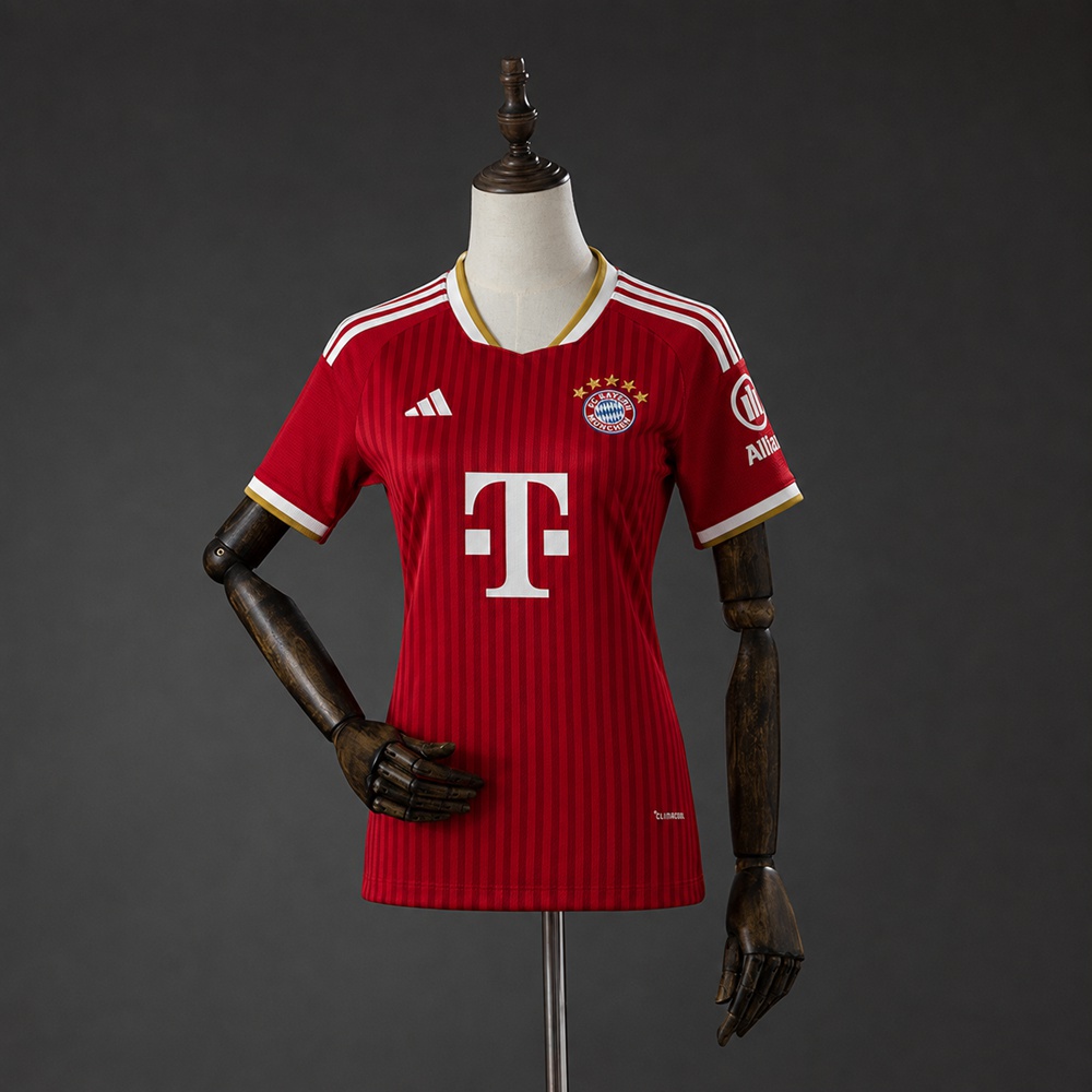 Rød Bayern München 26/27 hjemmedrakt for dame sett forfra