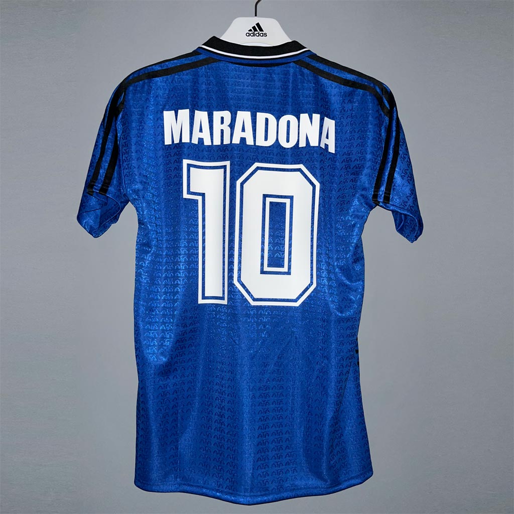 Argentina 1994 retro bortedrakt med MARADONA 10 på ryggen