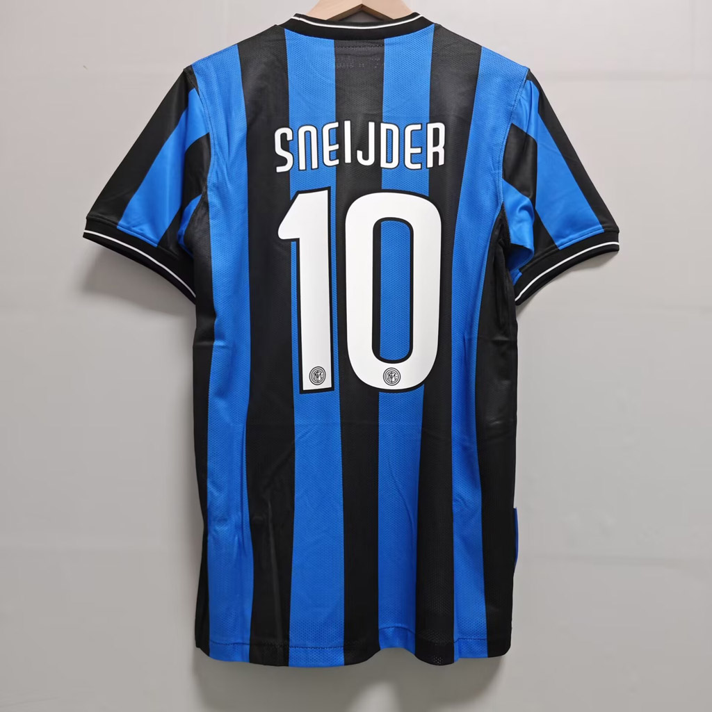 Inter Milan 2009/10 retro hjemmedrakt med SNEIJDER 10 på ryggen