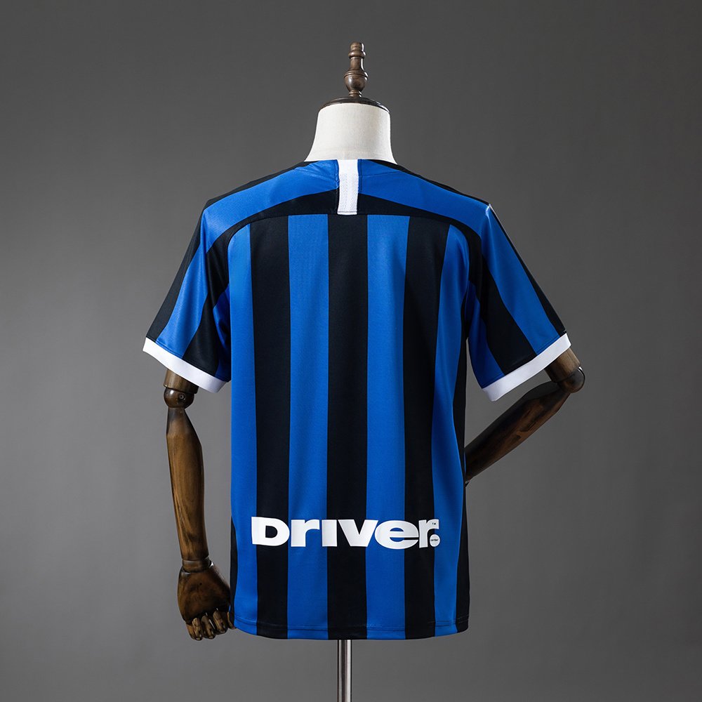 Inter Milan 2019/20 hjemmedrakt retro herre – blå og svart - Bilde 2